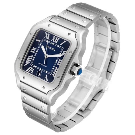 cartier santos band|Cartier Santos men's watch.